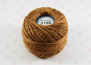 Пряжа Ирис 100% хлопок 10г 82м №3186 т.рыжий