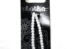 Бусины стеклянные под жемчуг 10 мм 42 шт на нити №01 белый