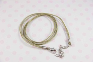 Шнур вощеный с замком белый