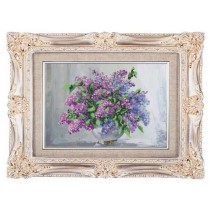 "Сирень" Рисунок на ткани