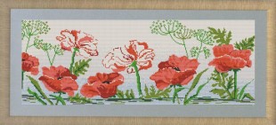 "Маков цвет" Рисунок на ткани