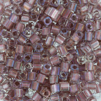 Бисер Япония "TOHO" CUBE 1.5 мм 5 г №0267 гр.розовый/радужный
